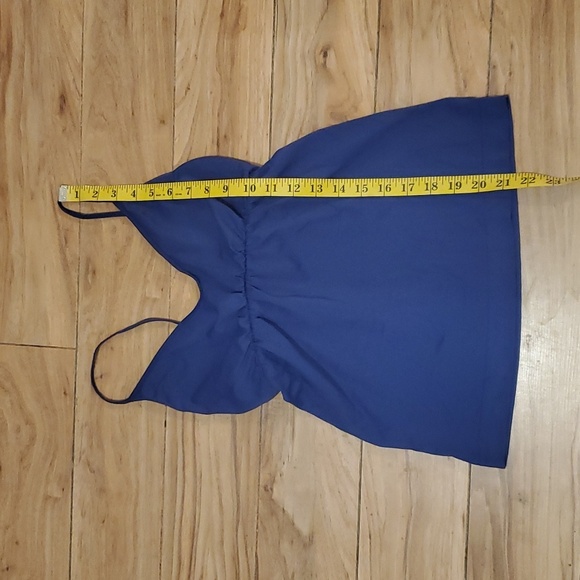 Blue Last Tango Stretchy V-Neck Tank Top - Picture 2 of 6